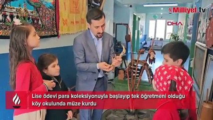 Köy okulunun tek öğretmeni! Merakı lise yıllarında filizlendi