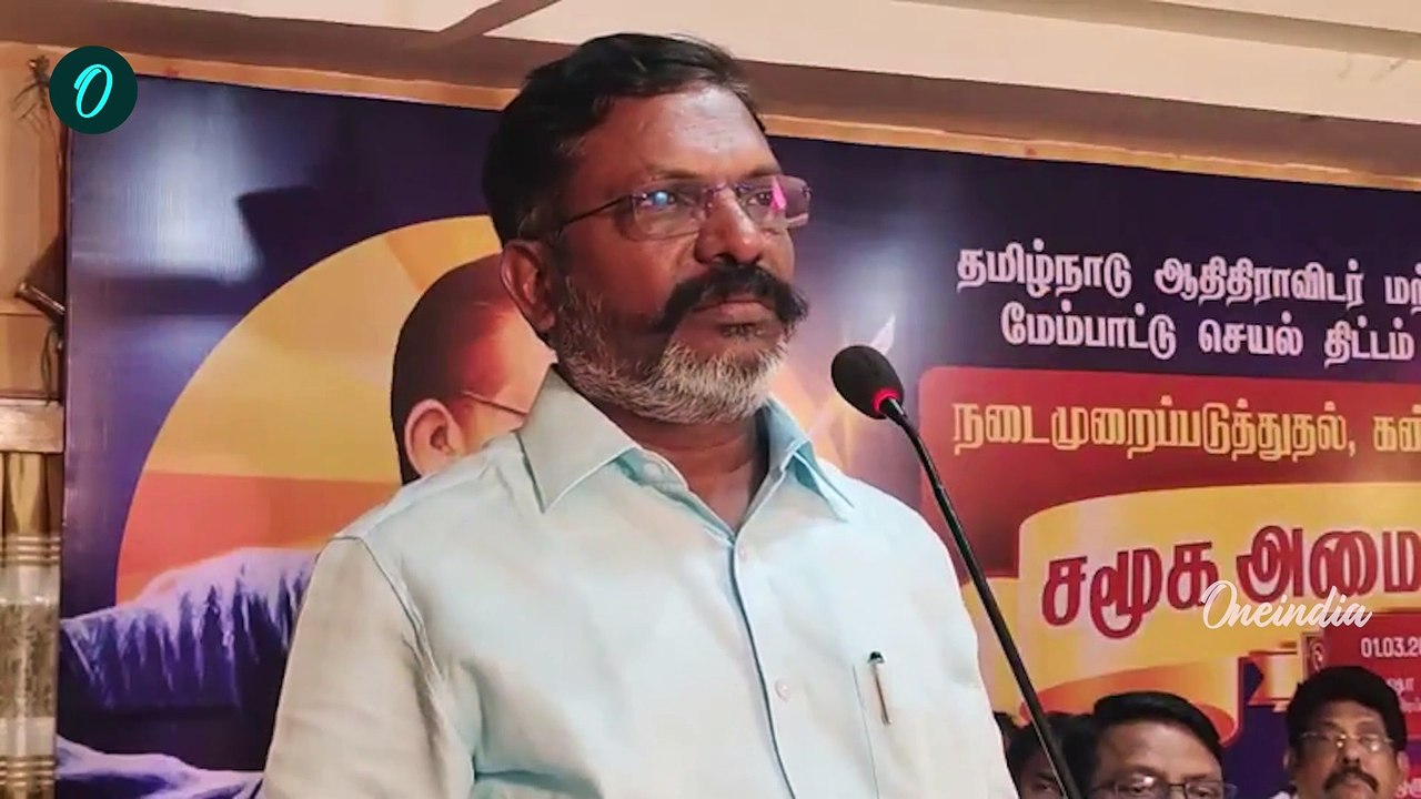 விசிக கொடியேற்றும் இடத்தில் மட்டும்தான் சட்டம் பேசுகிறார்கள் - திருமாவளவன் ஆதங்கம் |  Thirumavalavan