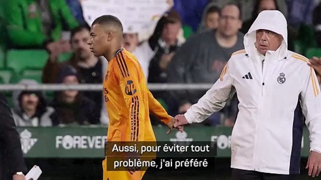 Ancelotti a préféré sortir un Mbappé pas à 100% à cause de son problème dentaire