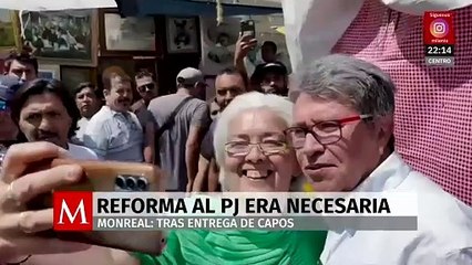 Monreal afirma que extradición de 29 criminales prueba necesidad de reforma judicial