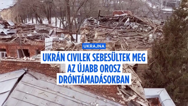 Újabb orosz drónzápor ukrán célpontok ellen