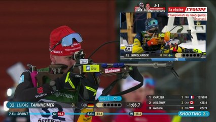 Le replay du sprint messieurs d'Östersund - Biathlon - Championnat du monde jeunes