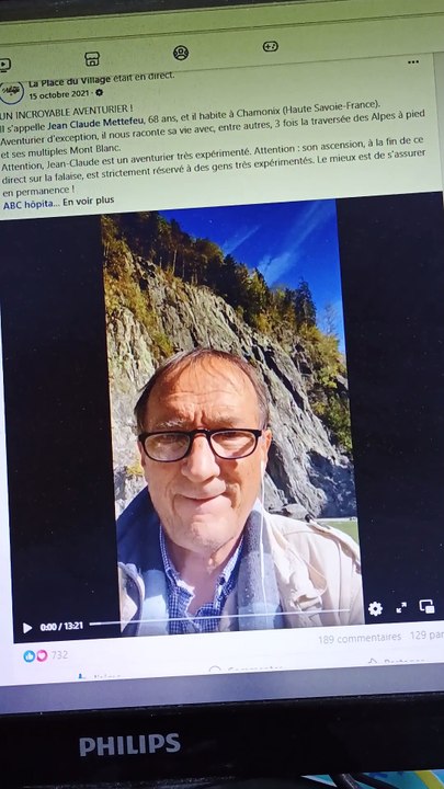 jean Claude sur L'émission de la place du village