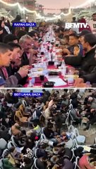 À Gaza, les Palestiniens se réunissent pour rompre le jeûne lors du premier jour du Ramadan