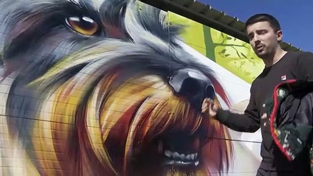 Una protectora valenciana homenajea con un mural a las víctimas animales de la dana