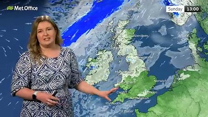 Met Office Afternoon Weather Forecast 02/03/2025 - Sunny south, cloudy north