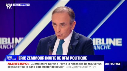 "La menace existentielle n'est pas la Russie, c'est le Sud et le grand remplacement", déclare Éric Zemmour