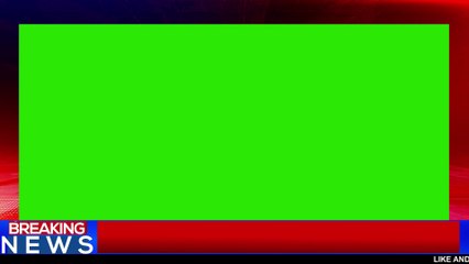 Breaking News Green Screen Frame || News Frame Green Screen || No Copyright