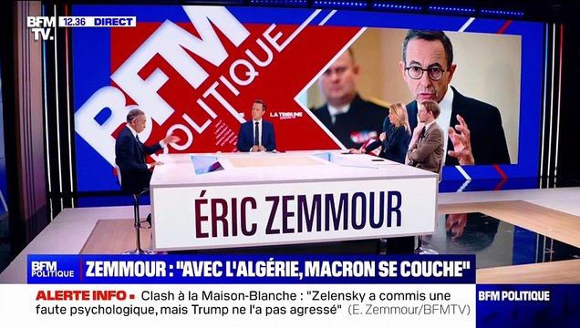 La colonisation en Algérie était une bénédiction, je le maintiens , déclare Éric Zemmour