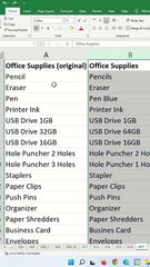 Excel Tips and Tricks - Compare Two Lists In Excel
