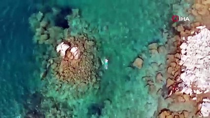 Burası ne Ege ne de Akdeniz... Masmavi suyuyla görenleri hayran bırakıyor