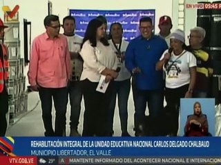 Gobierno Nacional recupera infraestructura de la U.E.N. Carlos Delgado Chalbaud