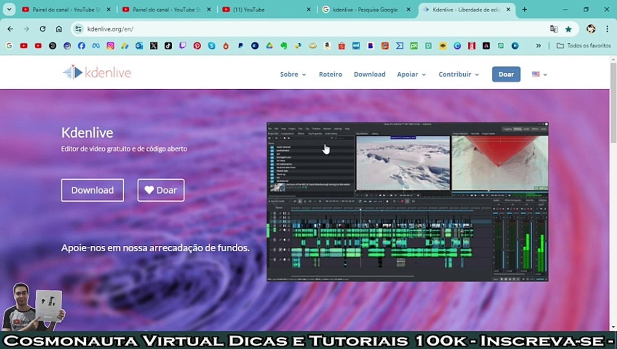 Encontrar versões antigas do kdenlive