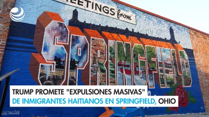 Trump promete "expulsiones masivas" de inmigrantes haitianos en Springfield, Ohio