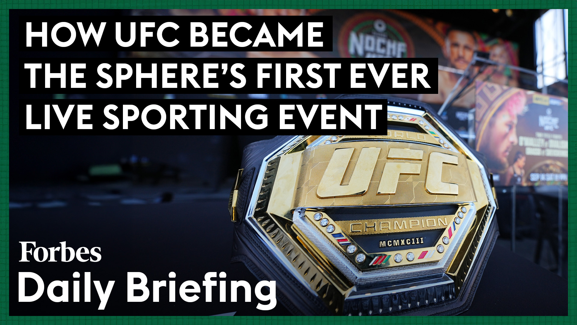 The Sphere’s UFC 306 – A  Million Production for the First Live Sporting Event