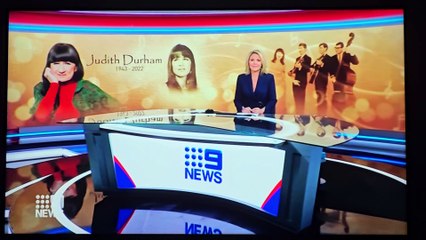 JUDITH DURHAM TRIBUTE - Nine News (August 6, 2022)