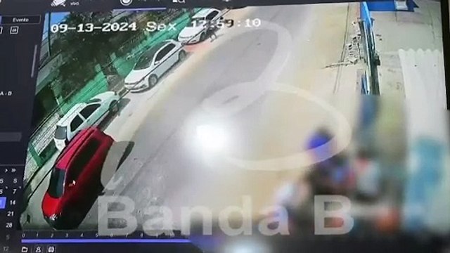 Imagens mostram suspeitos atirando contra alunos de colégio estadual com arma de airsoft na Grande Curitiba