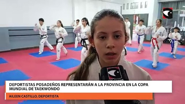 Deportistas posadeños representarán a la provincia en la Copa Mundial de Taekwondo