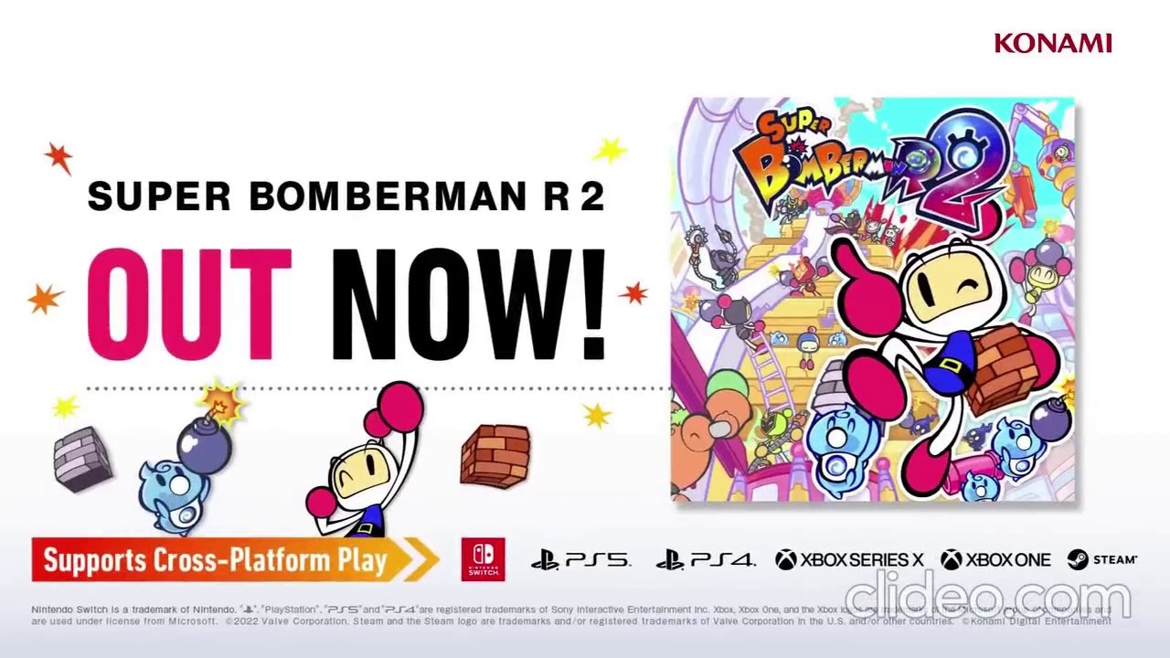 Here's 7 minutes of almost EVERY Super Bomberman R 2 trailer I could find