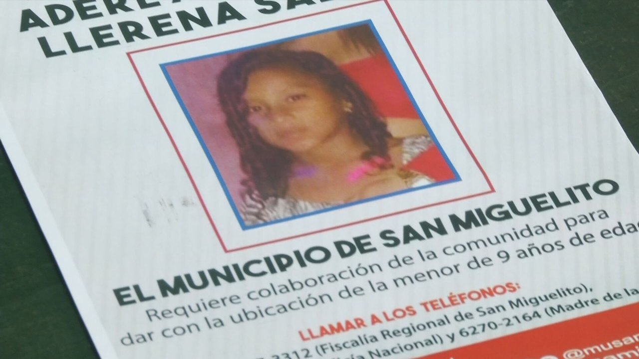 Dos años de la desaparición de la niña Aderlyn...