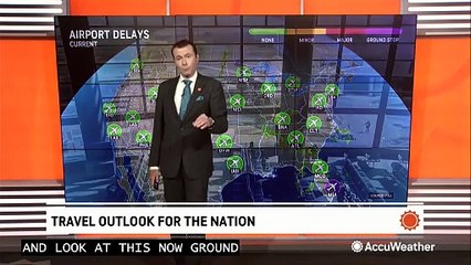 Showers and storms to cause weekend travel problems