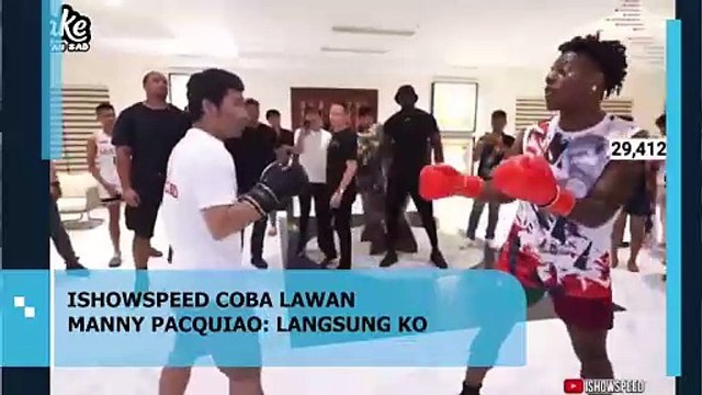 IShowSpeed Tantang Manny Pacquiao, Langsung Tumbang dengan KO Cepat