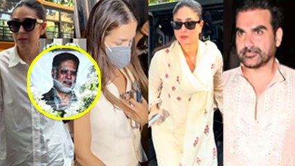 Malaika Arora Father Prayer Meet: Ex Husband Arbaaz Khan, Karishma Kapoor and Other Friends Video