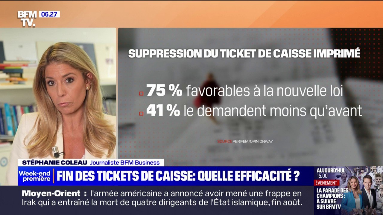 75% des Français sont favorables à la fin du ticket de caisse