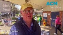 Graeme Hanger at a polling booth