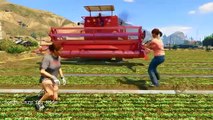 RED TRACTOR AND COMBINE in Spiderman Cars Cartoon for Kids Nursery Rhymes Songs for Children