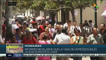 Disminución de Homicidios en Honduras