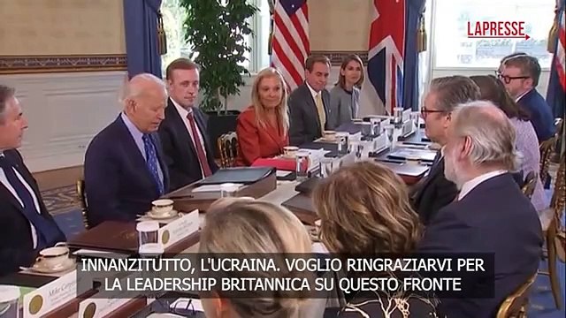 Le immagini dell'incontro tra Biden e Starmer alla Casa Bianca