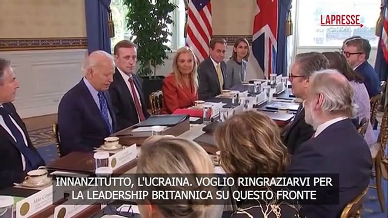 Le immagini dell'incontro tra Biden e Starmer alla Casa Bianca