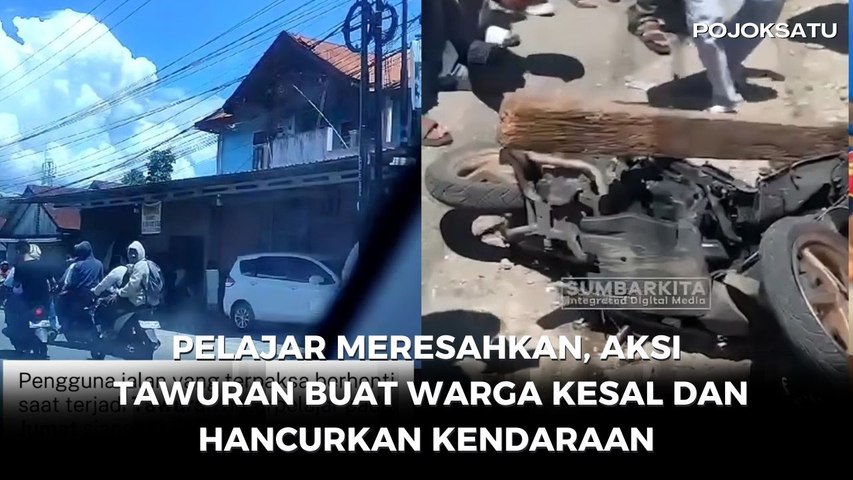 Pelajar Meresahkan, Aksi Tawuran Buat Warga Kesal dan Hancurkan Kendaraan