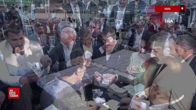 Van'da aşiret düğününde geline 2 kilo altın, damada 15 milyon TL takıldı