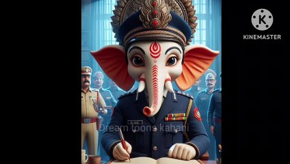 गणपती ओर पोलीस स्टेशन मास्टर #ganpati #Gajanan