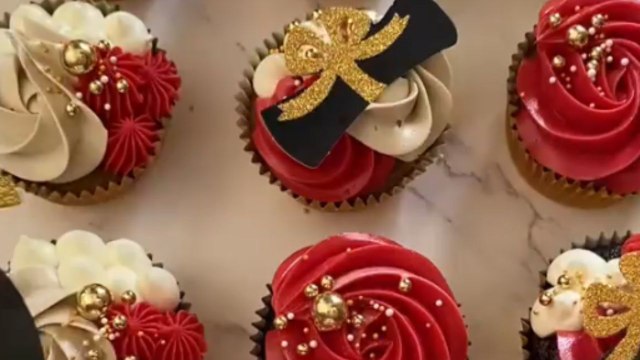 Dessert extraordinaire absolutely nails her challenge for preparing 'Graduation' cupcakes