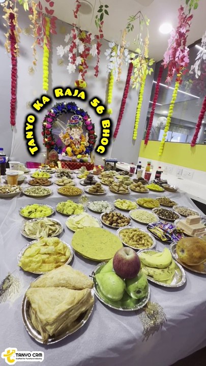 Ganesh Chaturthi 2024 | TANYO CRM's 56 Bhog Prasad & Decorations