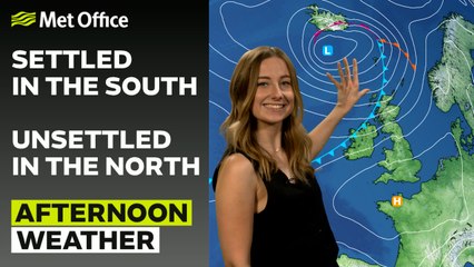 Met Office Afternoon Weather Forecast 14/09/24 - Damp in the northwest