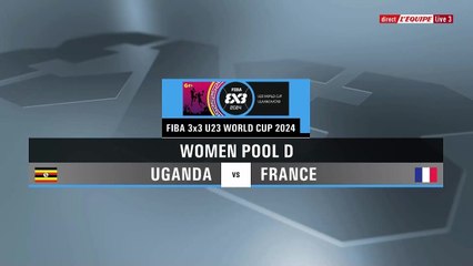 Le replay de Ouganda - France - Basket 3x3 (F) - Coupe du monde U23