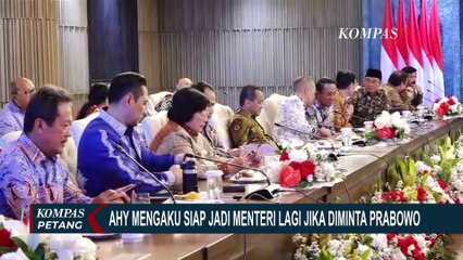 Siap Jika Diminta Prabowo Jadi Menteri, AHY: Kami Juga Berharap Bisa Kawal Pemerintahan ke Depan