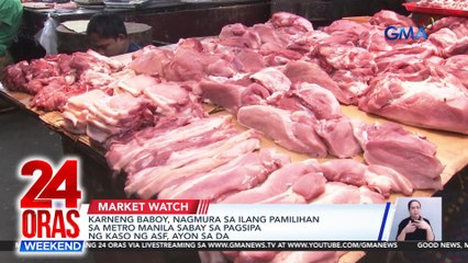 Karneng baboy, nagmura sa ilang pamilihan sa Metro Manila sabay sa pagsipa ng kaso ng ASF, ayon sa DA | 24 Oras Weekend