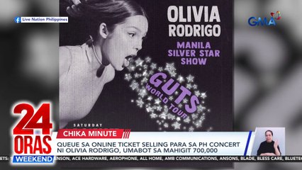 Queue sa online ticket selling para sa PH concert ni Olivia Rodrigo, umabot sa mahigit 700,000 | 24 Oras Weekend