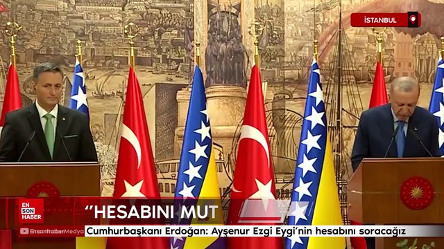 Cumhurbaşkanı Erdoğan: Ayşenur Ezgi Eygi'nin hesabını soracağız