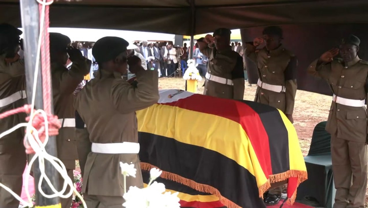 Rebecca Cheptegei: Thousands mourn Olympian killed by ex-partner at full military funeral in Uganda