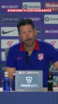 La respuesta de Simeone sobre la polémica de los horarios