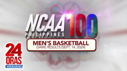 NCAA Results Today | 24 Oras Weekend Highlights 🏀