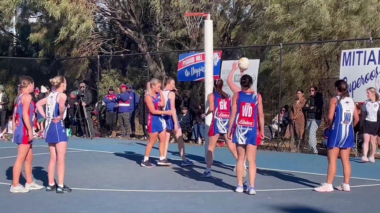 2024 LVFNL A-grade netball grand final: Pyramid Hill v Mitiamo (final quarter)
