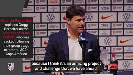 Pochettino 'so happy' to take over as new United States head coach