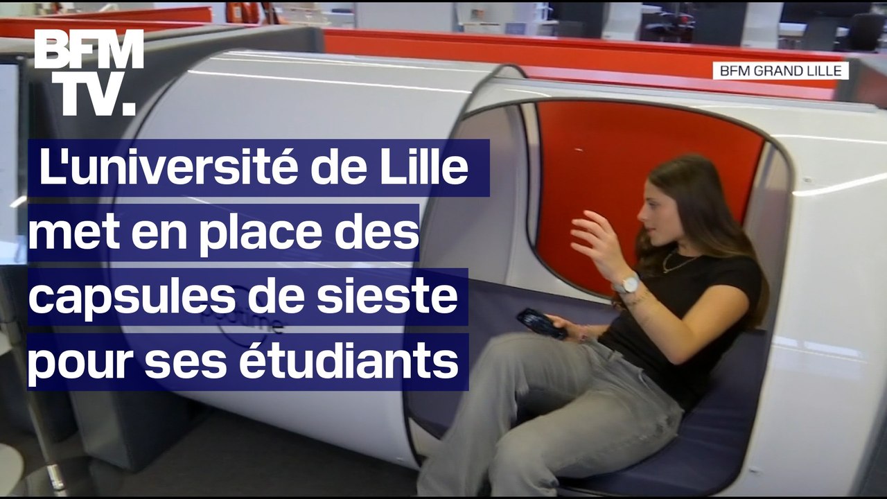 L'université de Lille met en place des capsules de sieste pour ses étudiants